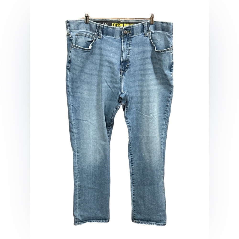 Lee Extreme Motion Big & Tall Relaxed Fit Straight Leg Men's Jeans 44X32 Blue 3